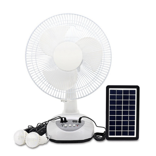 Solar panel store fan