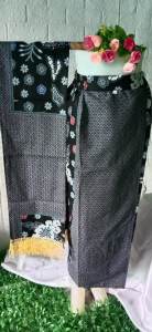 NEW MOTIF BATIK ROK+SELENDANG JADI/SIAP PAKAI BAHAN KATUN FURING RESLETING DAN KARET KANAN KIRI ROK SUDAH BENTUK SPAN BELAHAN DEPAN SELENDANG RAMBU. SIZE M-XXXL