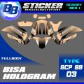 Decal Scoopy BISA HOLOGRAM Full Body Full Blok Dekal Sticker Scoopy FI 2013 2014 2015 2016 Scp 69. 