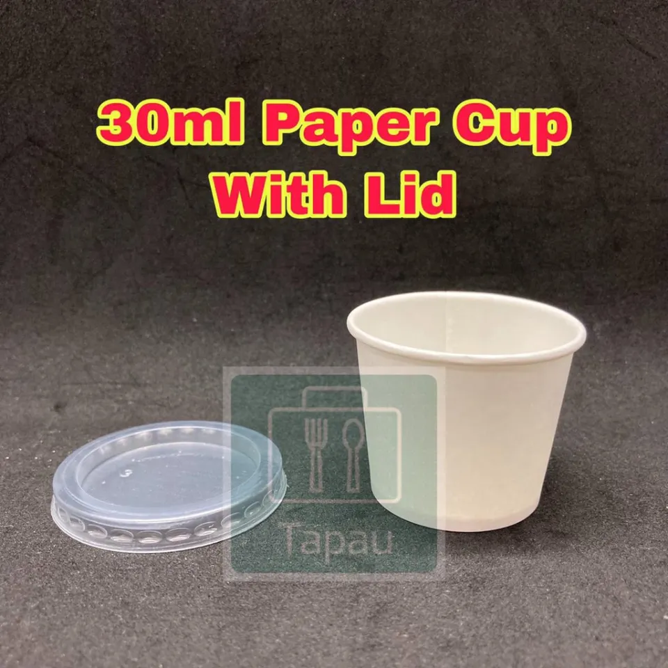 30ml 50ml 100ml Paper Sampling Cup White 100± pieces Sample Cup