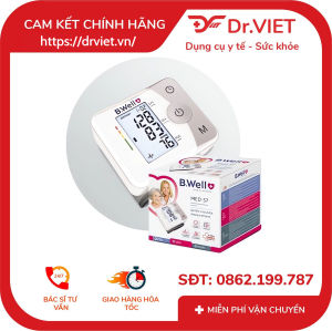 Máy đo huyết áp cổ tay B.Well Swiss MED-57 -- Thiết bị đo huyết áp nhịp tim chính xác và an toàn