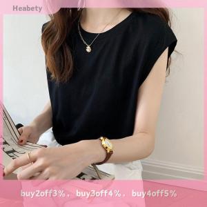 ✨✨✨ เสื้อกล้ามลำลองแขนกุด ทรงหลวม สีพื้น เสื้อคอกลม