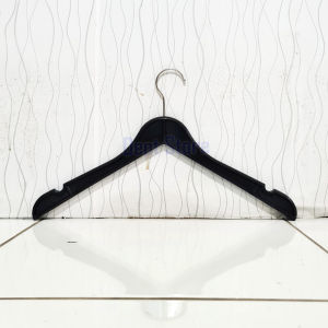 Hanger Plastik Model Kayu Natural Gantungan Baju Dewasa