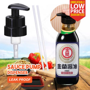 Sauce Pump Dispenser Bottle Mouth Squeezer Leakproof Nozzle Press Pump / Pam Botol Sos