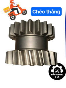 Bánh răng 21 22 chéo thẳng hoặc chéo ngược lắp cho xe ô tô 35 đến 6 tấn hộp số 140 145 1 cầu 2 cầu xe ben xe thùng cổ bi rọ 42