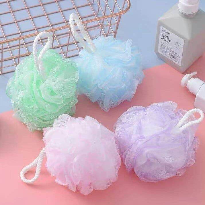 [AsenShop] Body Bath Ball Scrub Strap Exfoliate Puff Sponge Loofah ...