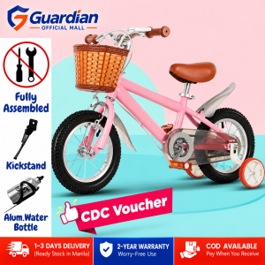 Kids Bicycle Fully Assembled Vintage Children Bike with Training Wheels Outdoor Riding Bicycle for Boys & Girls
