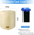 Round Well Head Cover (5 ° F) - Insulated Well Pump Cover - Decorative Well Pump Covers - Thickened 3 Layers Well Cover for Water Wells Freeze Proof, 8"Dia x 12"H, Beige. 