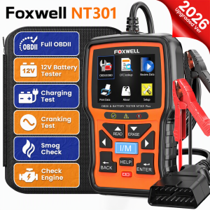 【2026 Update】Foxwell  NT301 Universal  OBD2 Scanner  Check Engine to Clear Code Reader car Diagnostic Tool OBD2 Auto Automotive Scan