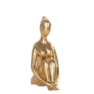 Scandinavian Yoga Lady Statue Figurine Resin For Entryway Coffee Table Shelf Styling Ornament