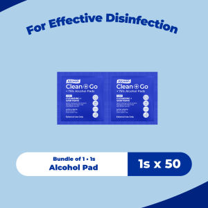 Alcean 75% Classic Alcohol Pads - Individual Sheet 50s (1 Box / 4 Boxes)