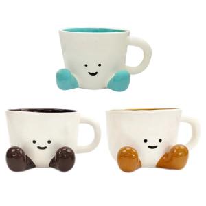 High Quality Ceramic Foot Mug Coffee Cup for Hot Ideal for Consumers and Creative Homes Enthusiasts