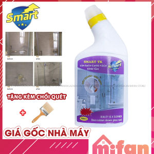 Tẩy Cặn Canxi Trên Kính SMART TK - Vệ Sinh Sạch Cặn Bám Lâu Ngày Vách Kính Nhà Tắm Gương - SẠCH NHANH SAU 5 PHÚT
