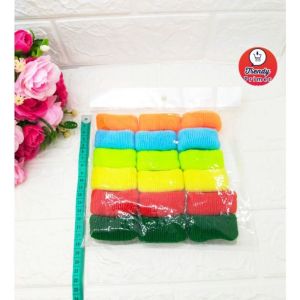 IKAT RAMBUT DONAT ISI 18PCS KUNCIR RAMBUT DONUTS 18