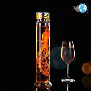 [HCM]Bình sâm khóa 3 lít Bình thủy tinh ngâm rượu nhân sâm 3 lít có móc khóa - bình cao cấp 1 bình sâm óng móc khóa sang trọng bình thủy tinh 1 lít