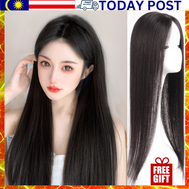Today Post Wig 65cm Wig Long Straight Hair Wigs Women Wig Wanita Rambut