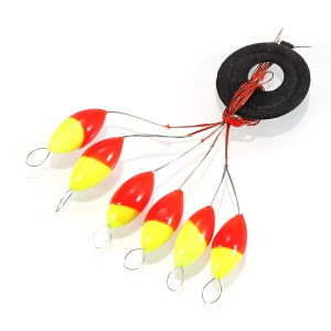BLACKON Đồ đánh cá 240 chiếc Dụng cụ câu cá Phối màu Hạt đậu không gian hình bầu dục Phao câu cá Phao bảy sao Fishing Float Bobber Phao câu cá hình bầu dục Đậu nổi
