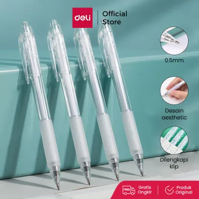 Deli Gel Pen Pulpen Gel warna Hitam A057B-01 (Satuan)