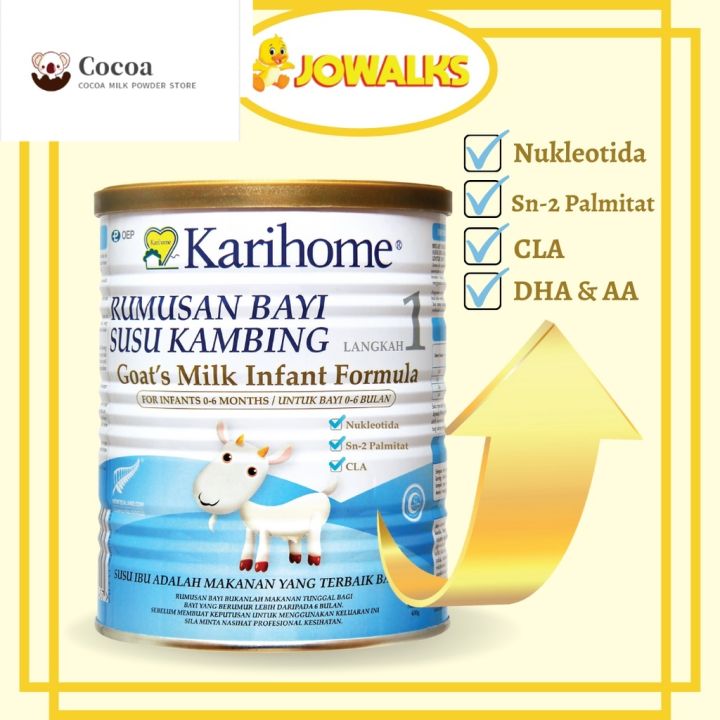 Cocoa milk powder store KARIHOME STEP 1 Goat Milk Infant Formula Susu