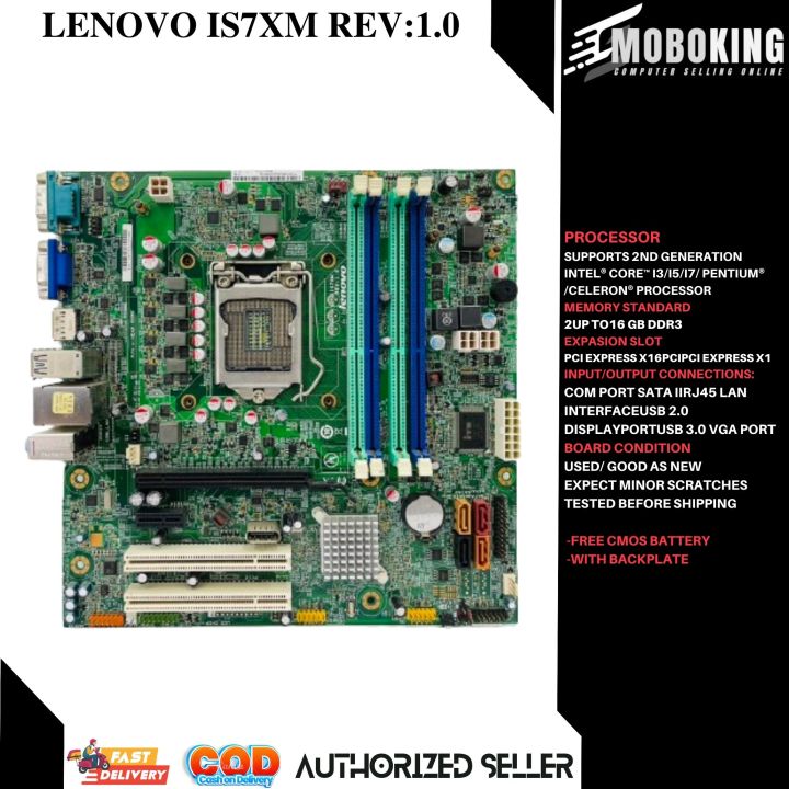 Thinkcentre M82 Lenovo Lga 1155 Motherboard LENOVO IS7XM Desktop