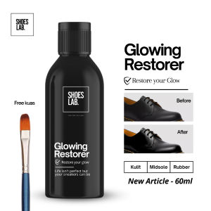 Finisher Glowing Restorer Top Coating Lapisan Glowing Sepatu Midsole Kulit dan Rubber 60ml