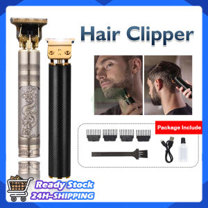 Electric Hair Trimmer Wireless Barber Haircut Dragon Sculpture Men Razor Clipper with 4 Limited Combs 1200mAh Rechargeable Lose Noise Trimmer Hair Cutting Kit