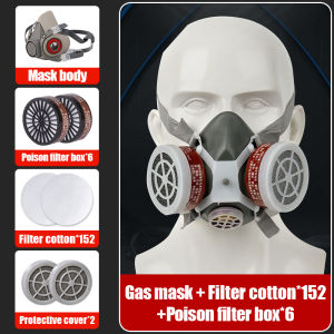 【2026 new upgrade】dust mask activated carbon mask gas mask paint respirator for epoxy resin 3m mask respirator mask  3m respirator mask gas mask respirator 防尘面罩
