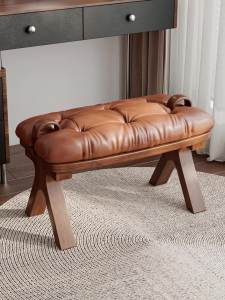 Middle ancient style saddle stool shoe changing stool doorstep household stool entrance door small low stool sofa stool bedroom bed end stool