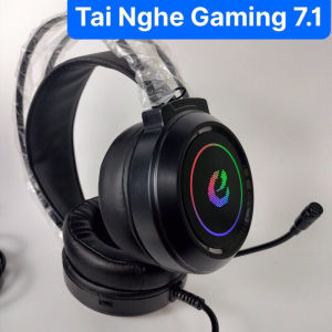 Tai Nghe Máy Tính Gaming Chụp Tai Có Mic Jack Cắm USB Âm Thanh 7.1 Cao Cấp chữ E/ G Bass Cực Hay Cho PcLaptop