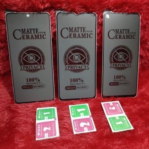 TG Tempered Glass Ceramic Spy Xiaomi Redmi A1 A2 9T 9C 9A 10 5G 8A Pro S2 10C 12C 4X 6 Pro 7A 6A Redmi Note 10S 11S 7 8 Pro 9 Pro 10 Pro 11 Pro 12 Pro 12 Lite 13C Anti Gores Privacy Matte Anti SPY