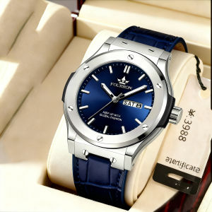 Đồng Hồ Nam fourron F736 - Thiết Kế Bezel Đính Vít Mạnh Mẽ Kính Khoáng Cường Lực Lịch Kép Thông Minh