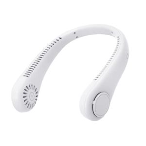 พัดลมคล้องคอ พัดลมพกพา พัดลมไร้สาย ความแรงลม 3 ระดับ มีแบตในตัว ชาร์จแบตได้