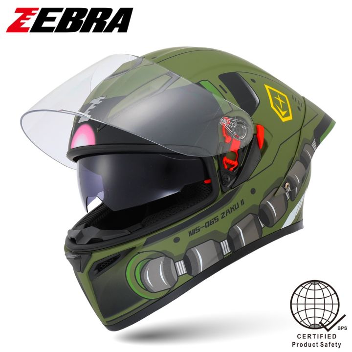 ZEBRA%20YM-611%20Motorcycle%20Helmets%20MAX%20Full%20Face%20Motor%20Helmet%20Dual%20Visor%20-%20Image%202