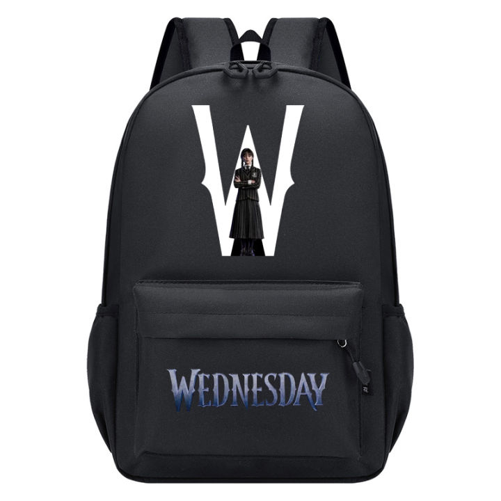 Popular TV series Wednesday backpack, American TV series Addams printed ...