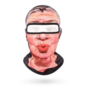 LUCHY WATCHES Breathable Funny Face  Sun Protection Quick Dry Full Face Headwear Stylish Full Coverage Prank Face Hood Skiing
