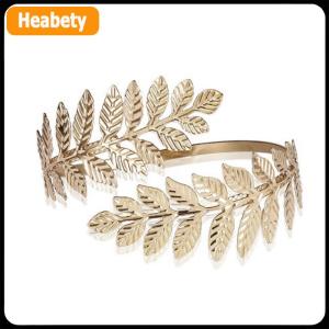 【2-3 days delivery】 Aryio Metal Greek Roman Laurel Leaf Bracelet Armband Upper Arm Cuff Armlet