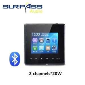 Home Bluetooth Wall Amplifier Background Music Host Control System Mini Touch Key Ceiling Speaker Audio Panel U Disk And TF Card