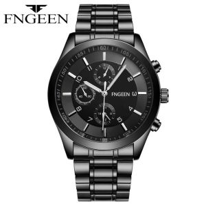 FNGEEN 5308 Jam Tangan Pria Anti Air Original 100% Keren Buat Gaya Stainless Steel Quartz Watch