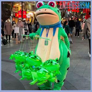 【Enthusiasm】🌟🌟【Hot Sale】🎈 ของเล่นรูปสัตว์เป่าลมรูปกบกระโดดได้สีเขียวเรืองแสงได้ของเล่นรูปสัตว์รูปคางคกสำหรับงานเลี้ยงวันเกิดของตกแต่งงานแต่งงาน