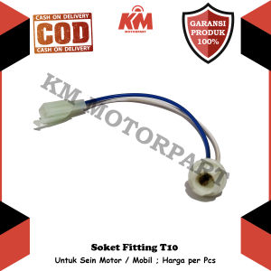 Socket Fitting T10 Lampu Sein Sen Motor Mobil Universal