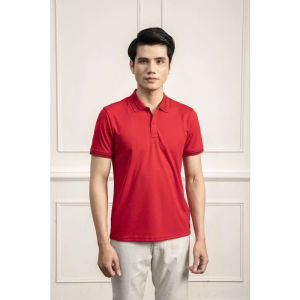 Áo polo nam ngắn tay KWIN tôn dáng dễ mặc vải bóng mịn bền màu KPS014S1