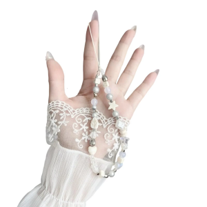 Handmade Đính Cườm dây xích điện thoại Mặt Dây Chuyền Điện Thoại Dây Điện Thoại Di Động Vòng Tay Dây Thời Trang Keyring Keychain Cho Phụ Nữ