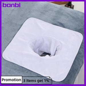 banbi 35x35cm Thickened Beauty SPA Massage Table Planking Face Towel with Hole Bed Bandana