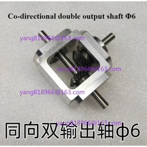 กล่องเกียร์มุมฉาก 1M 20T เกียร์เบเวล T-Type ข้าม 90 องศา อัตราส่วนคอมมิวเตเตอร์ 1:1 เส้นผ่านศูนย์กลางเพลาออก 6MM รับน้ำหนัก 20KG