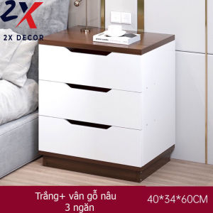 Tủ đầu giường phong cách bắc âu hiện đại thiết kế tối giản nhiều màu cho bạn lựa chọn 2X Decor- 2X101
