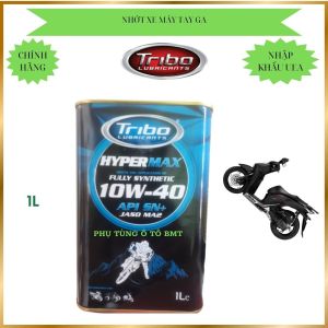 Dầu nhớt xe máy nhớt xe tay ga nhớt cao cấp 10w40 API SN+ JASO MA2 SEMI SYNTHETIC. TRIBO (DUBAI)