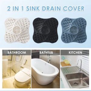 Bathroom Anti-blocking Hair Stopper Plug Trap Shower Floor Drain Covers Sink Strainer Filter