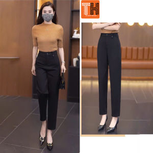 Quần tây baggy nữ lưng cao cách điệu đai nịt độc đáo - 236