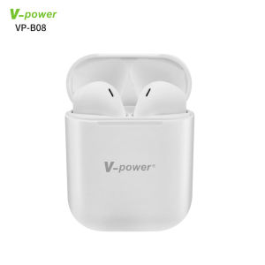 V-POWER B08 TWS Bluetooth Earphone Wireless Earbuds 5.0 Version HiFi Stereo Touch Control