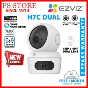 Ezviz H7C Dual Lens (4MP + 4MP) Pan/Tilt Two Way Talk Color Night Vision WiFi Indoor Security CCTV Camera